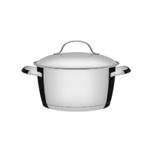 Caçarola Funda Tramontina Allegra em Aço Inox com Fundo Triplo 24 cm 5,7 L
