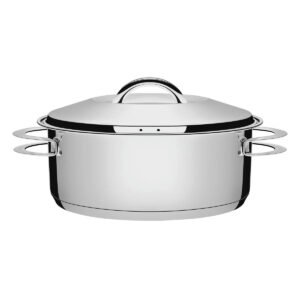 Caçarola Tramontina Solar Rasa em Aço Inox 28 cm 7,1 L
