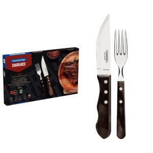 Jogo de Talheres para Churrasco Jumbo Tramontina Polywood 12 Peças