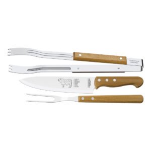 Jogo para Churrasco Inox 3 peças Dynamic