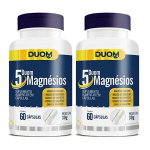 Kit 2 Frascos 5 Magnesios 60 cps Duom