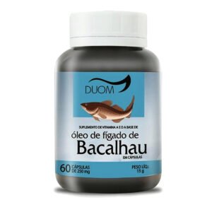 Óleo de Figado de Bacalhau 60cps 250mg Duom