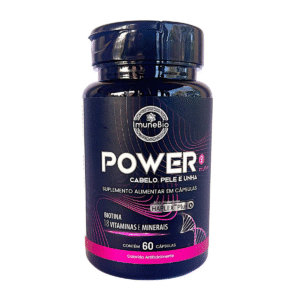 Power Mulher - Cabelo Pele Unha Premium - 18 Vitaminas e Minerais - 60 Caps