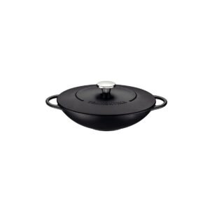 Wok Tramontina Trento em Ferro Esmaltado com Revestimento Interno em Antiaderente Starflon Excellent 32 cm 5 L