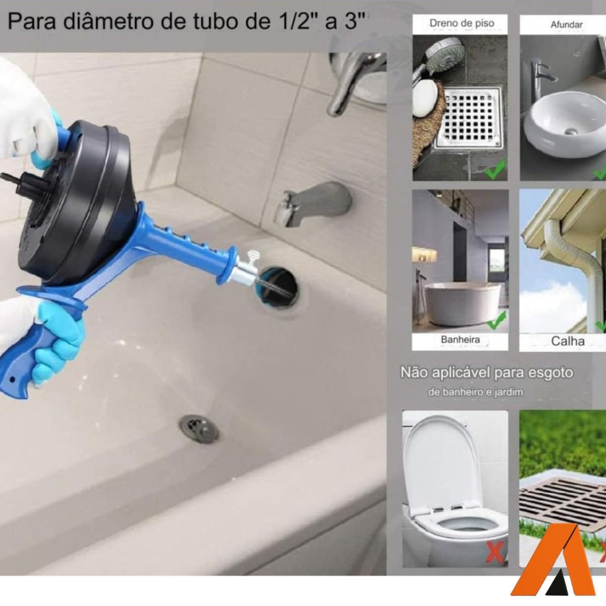 Máquina Desentupidora 7m Profissional Manual - Guepar - Imagem 3