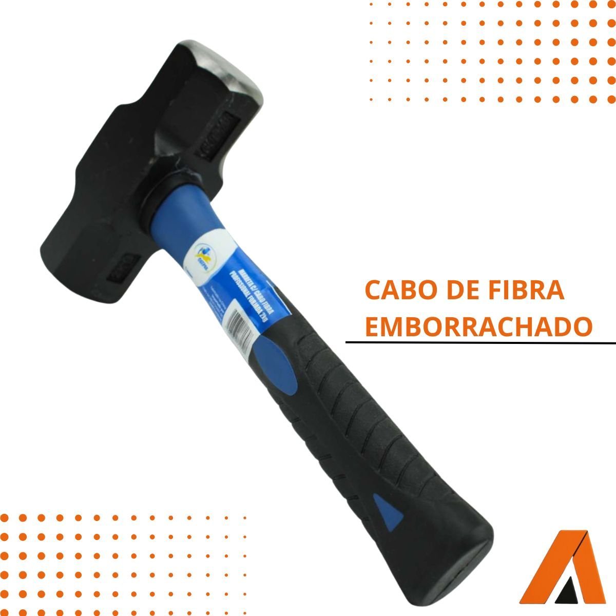 Marreta Cabo Fibra 2kg Forjada Profissional - Guepar - Imagem 3