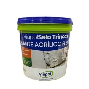 Selante Acrílico Flexível Sela Trincas 5Kg Viapol -Heydicryl