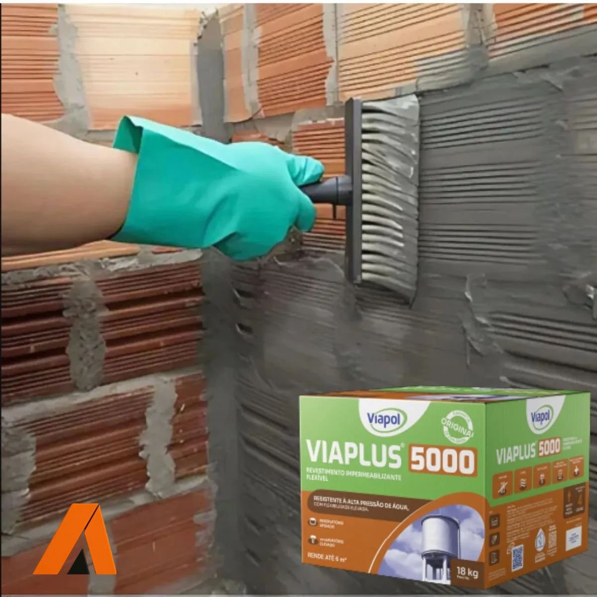 Viaplus 5000 Impermeabilizante Flexível Viapol 18kg - Imagem 3