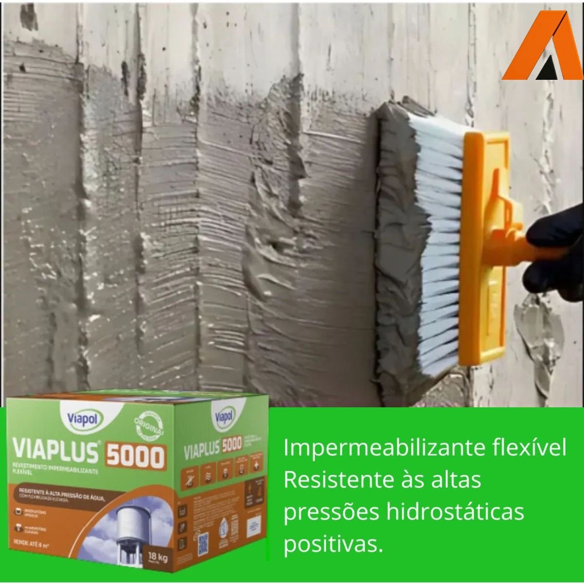 Viaplus 5000 Impermeabilizante Flexível Viapol 18kg - Imagem 4