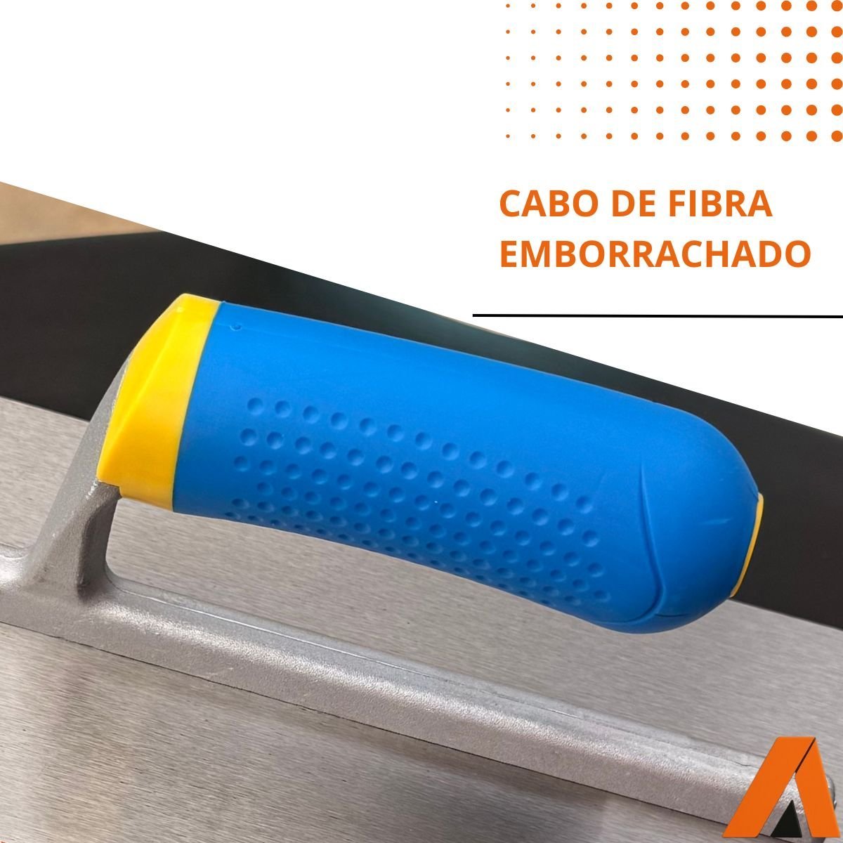 Desempenadeira Profissional De Aço, Lisa, Grande 12 X 48 Cm - Imagem 3