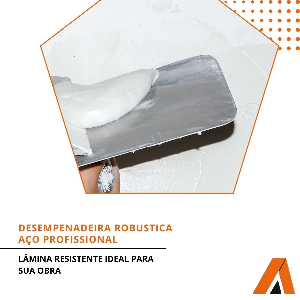 Desempenadeira Profissional De Aço, Lisa, Grande 12 X 48 Cm - Imagem 6
