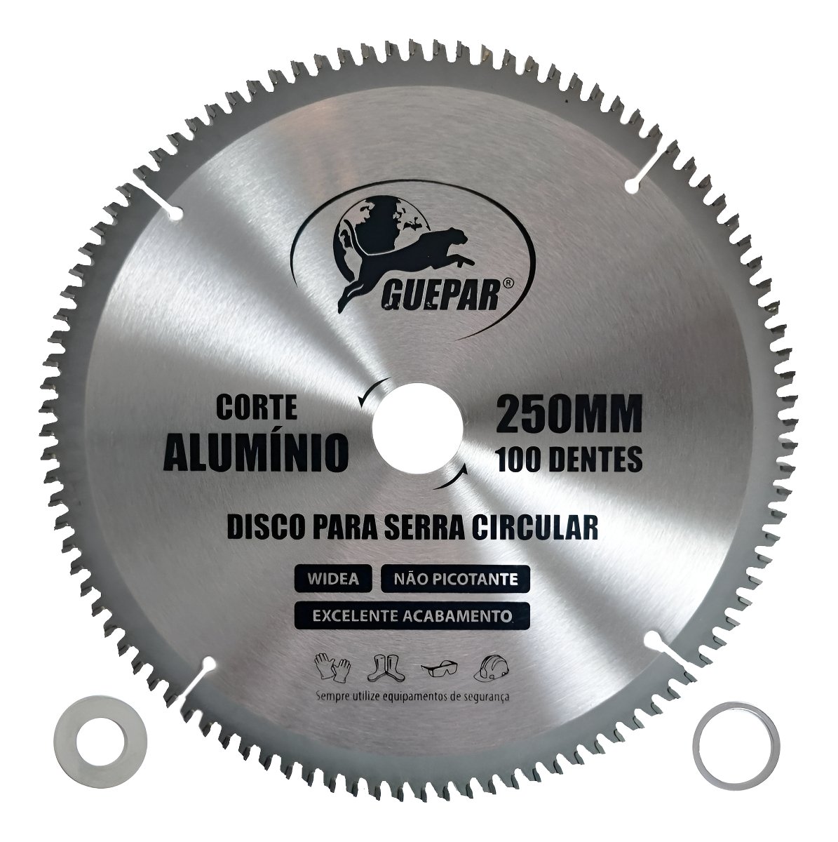 Disco Lâmina De Serra Circular 250x30mm Alumínio 100 Dentes