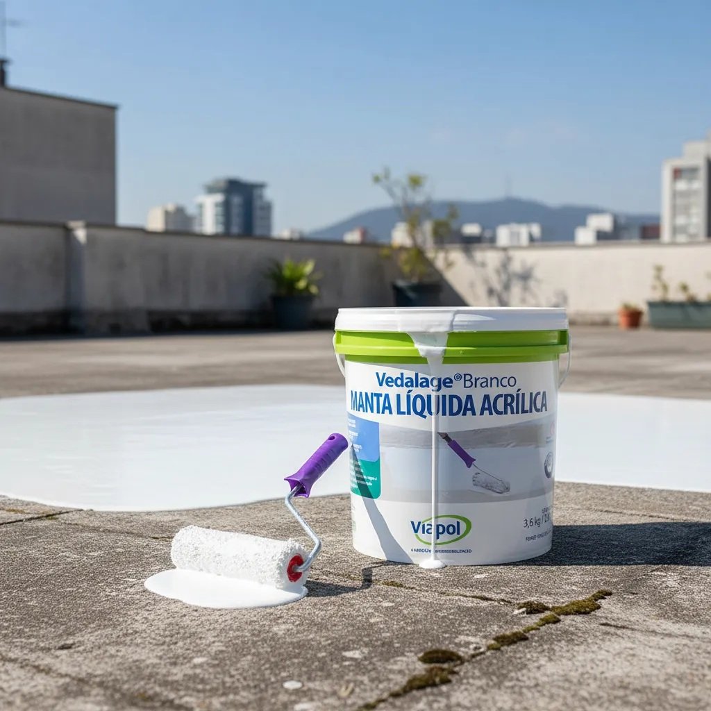 Manta Líquida Viapol Vedalage Branco 18kg /14Lt - Imagem 5