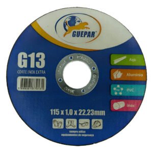 KIT de 10 Disco de Corte 115x1,0x22,23 mm Aço Inox - G13