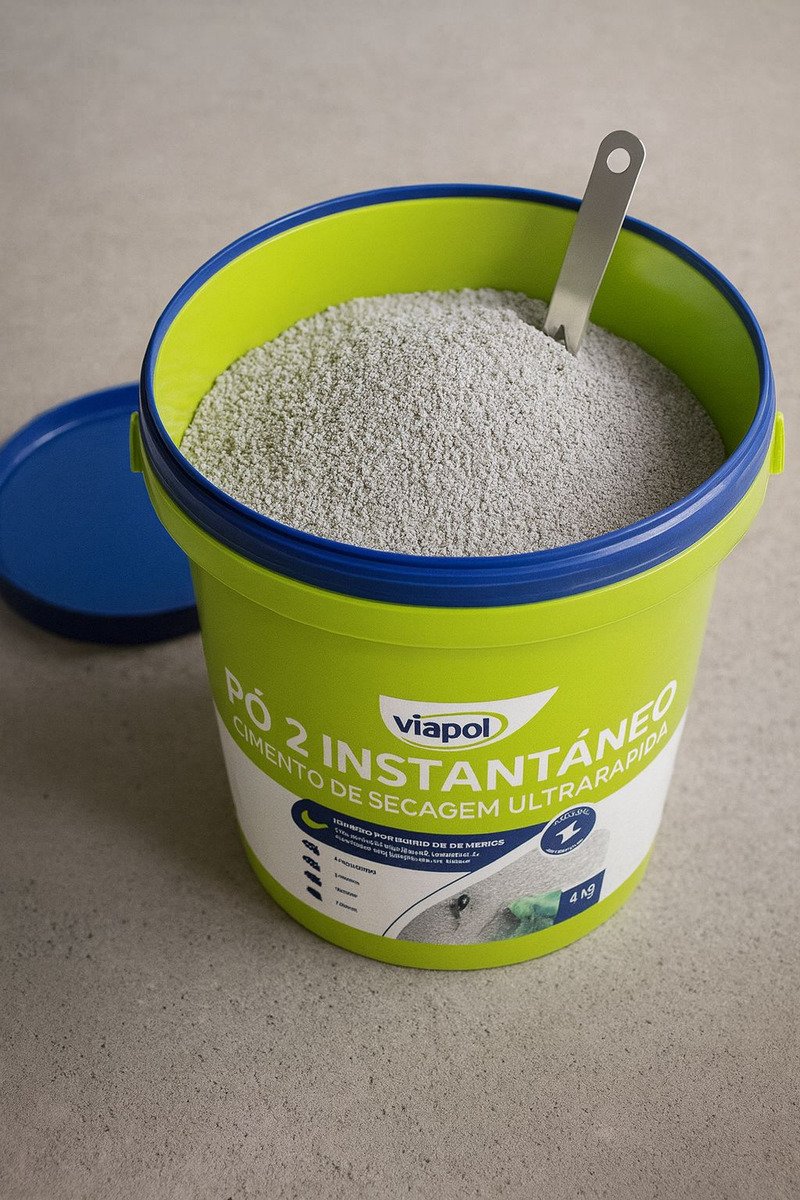 Viapol Pó 2 -Cimento Acelerador de Secagem Ultra Rápido 15kg - Imagem 3