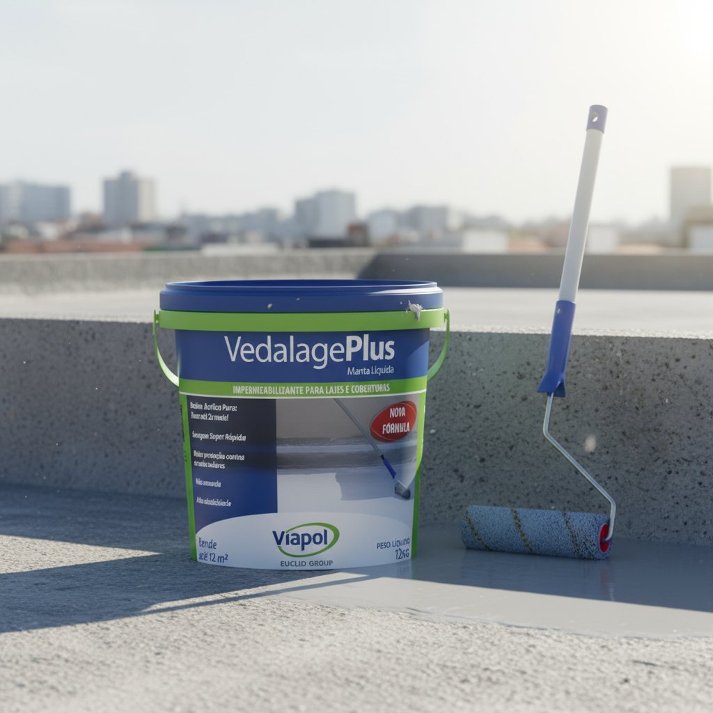 Manta Líquida Viapol Vedalage PLUS Branco 12kg - Imagem 3