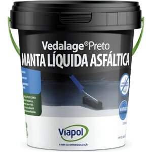 Manta Líquida Viapol Vedalage Preto 18 LT