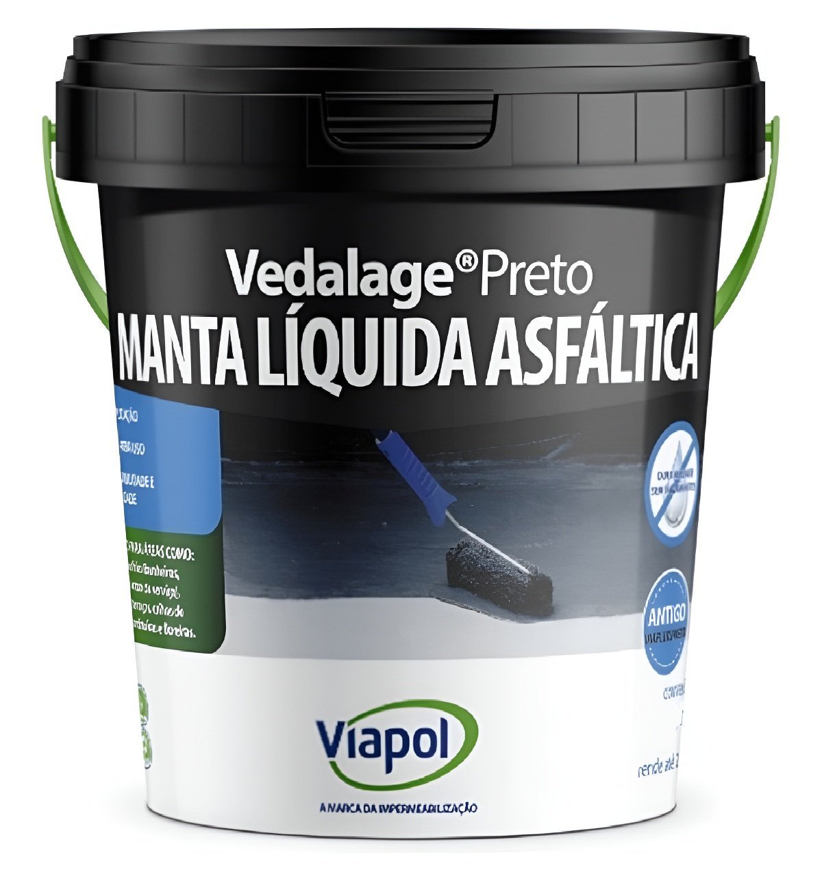 Manta Líquida Viapol Vedalage Preto 18 LT