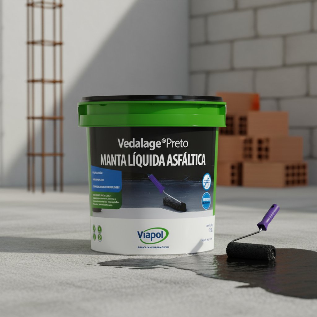 Manta Líquida Viapol Vedalage Preto 18 LT - Imagem 4