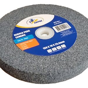 Rebolo Para Esmeril 6" Grão 46 Com 3 Buchas Profissional