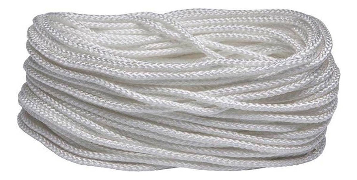 Rolo 220m Corda 3mm Varal Branca Amarração Tela De Proteção - Imagem 4