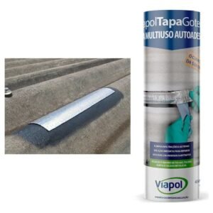 Manta Fita Autoadesiva Alumínio 60cm Viapol Tapa Goteira