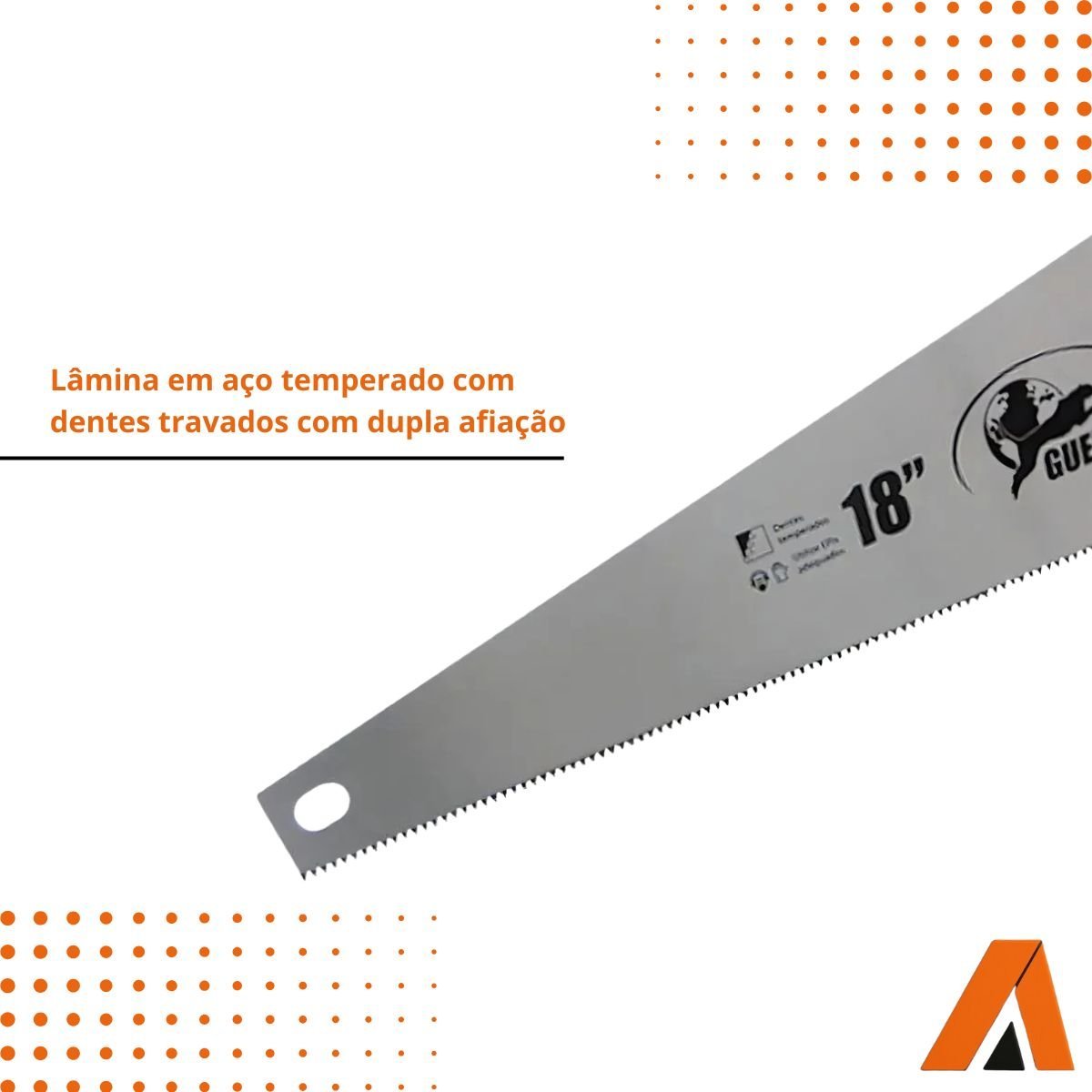 Serrote Temperado 18 Pol. Corte Rápido Carpinteiro - Guepar - Imagem 2