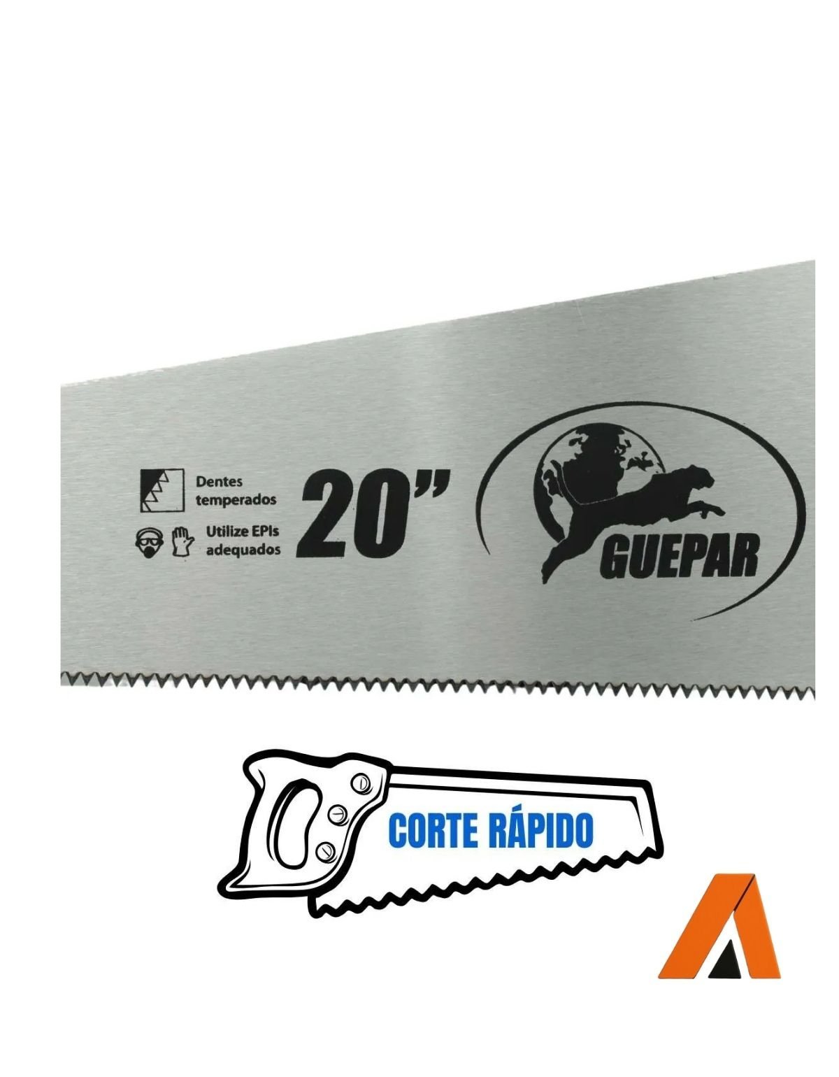 Serrote 20 Pol. Corte Rápido Dentes Temperado Prof- Guepar - Imagem 3