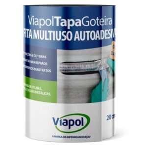 Manta Fita Autoadesiva Alumínio 20cm Viapol Tapa Goteira