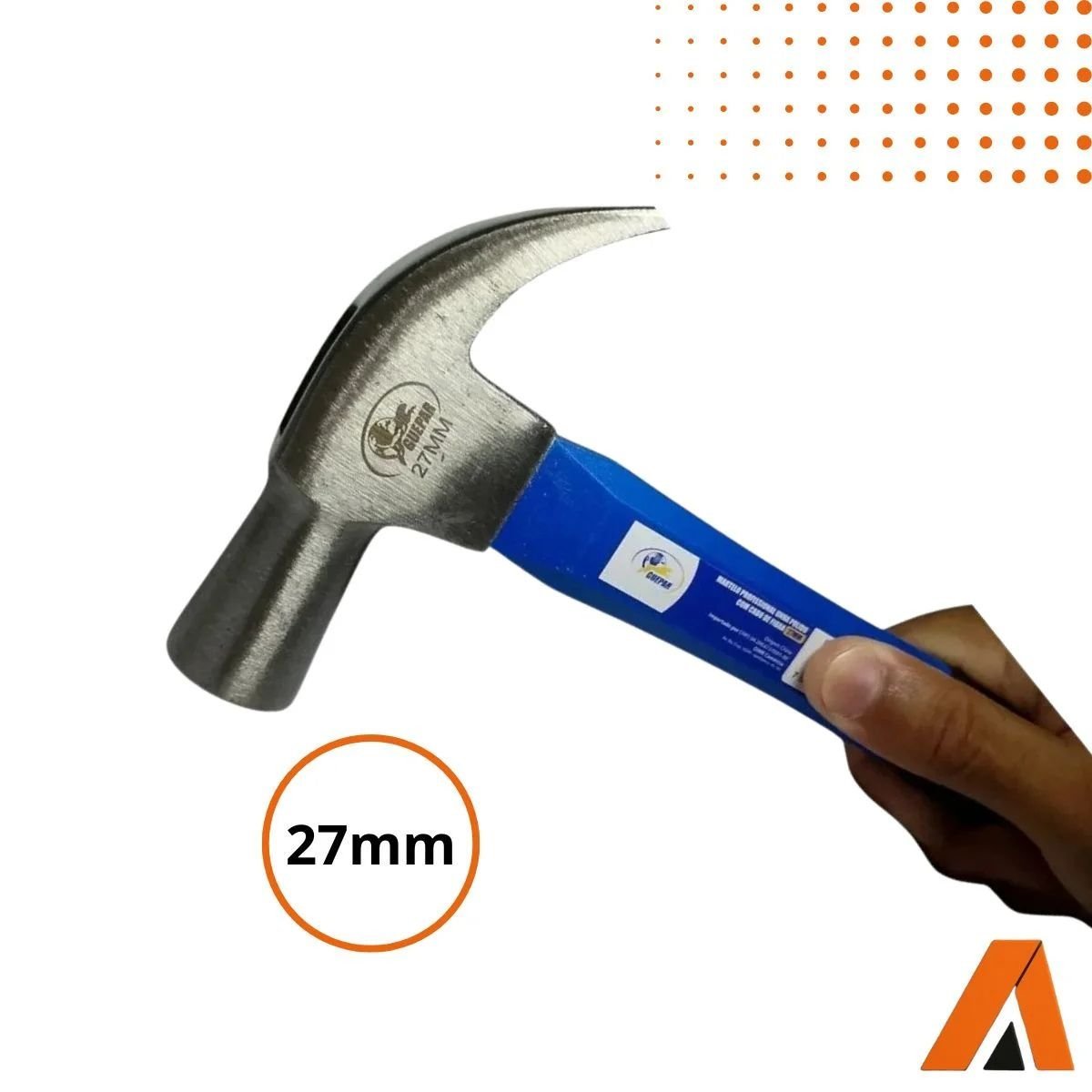 Martelo Unha 27mm Cabo Fibra Emborrachado Profi - Guepar - Imagem 6