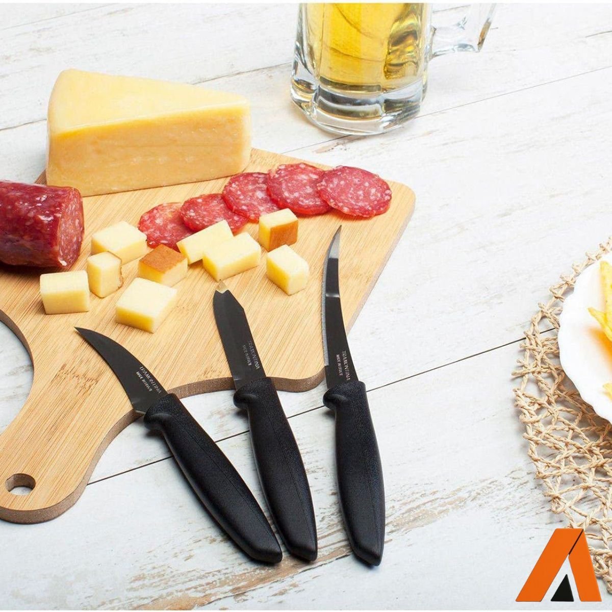 Jogo De Facas 3 Peças Tramontina Plenus Preto - Image 3