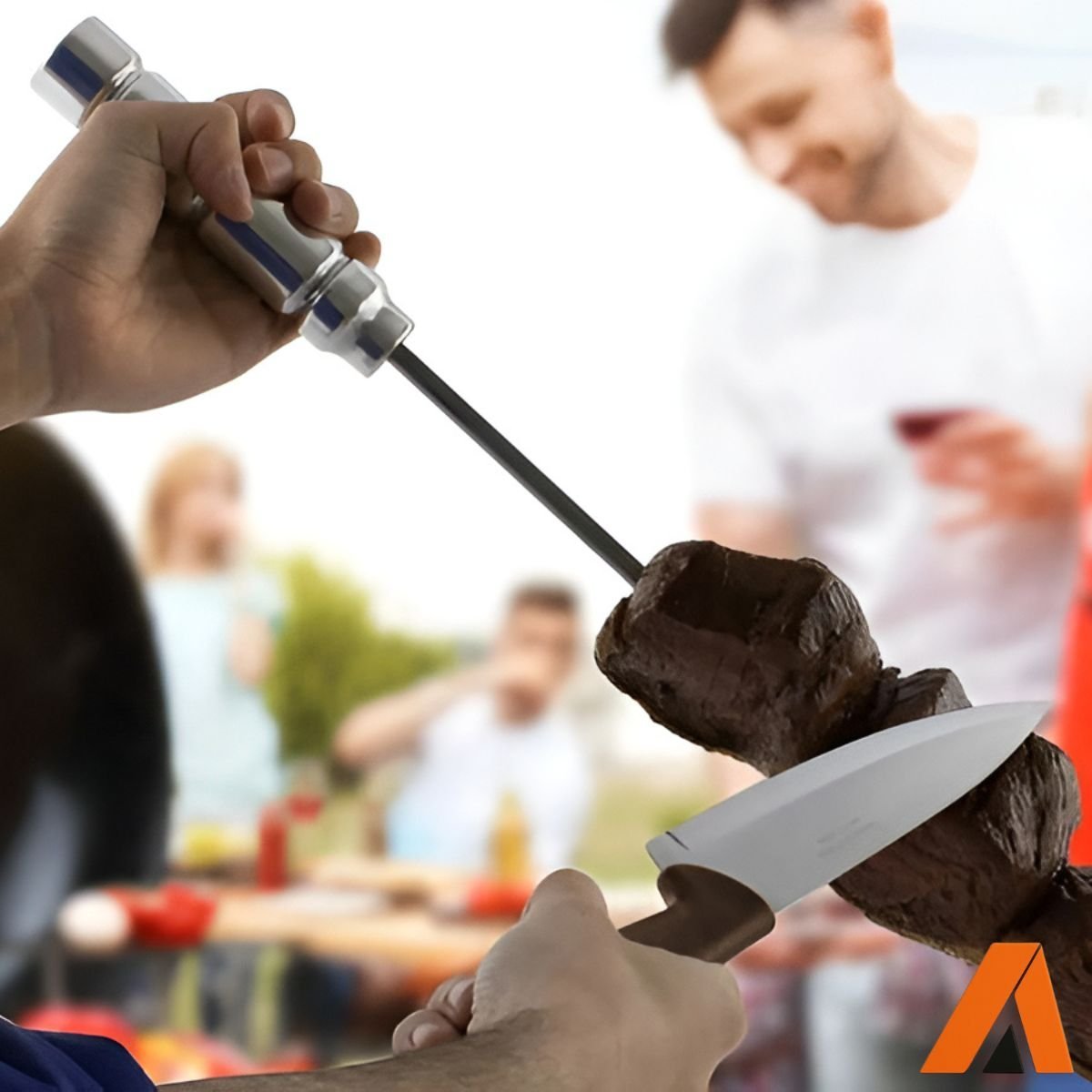 Jogo Trinchante Tramontina Aço Inox e Cabos Pretos 2 Peças - Image 3