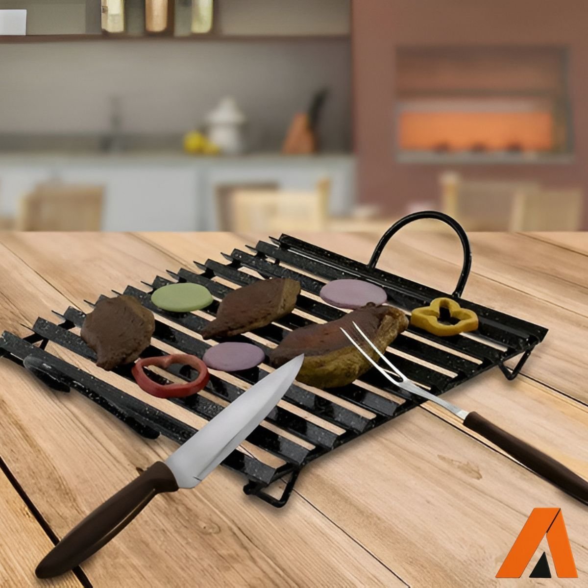 Jogo Trinchante Tramontina Aço Inox e Cabos Pretos 2 Peças - Image 4