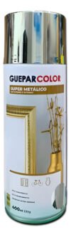 Tinta Spray Super Metálico Cromado Gueparcolor 400ml