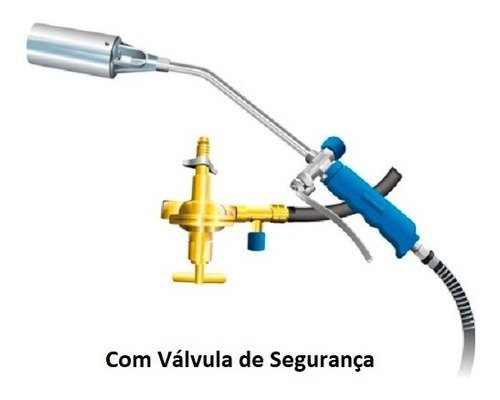 Maçarico Italiano com Válvula de Segurança VIAPOL - Imagem 2