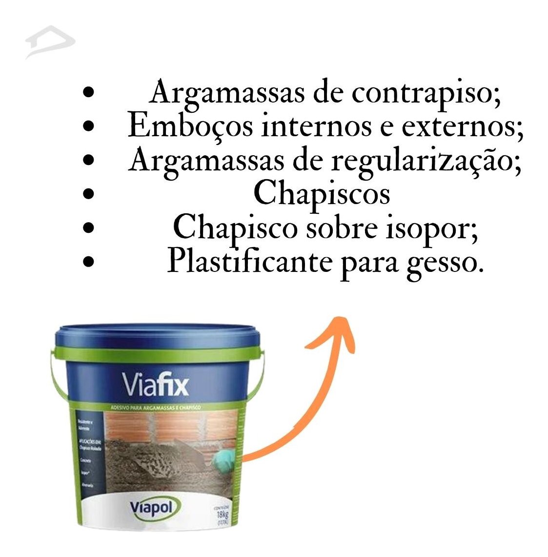 Adesivo Para Argamassa E Chapisco - Viafix - Viapol 18kg - Imagem 2