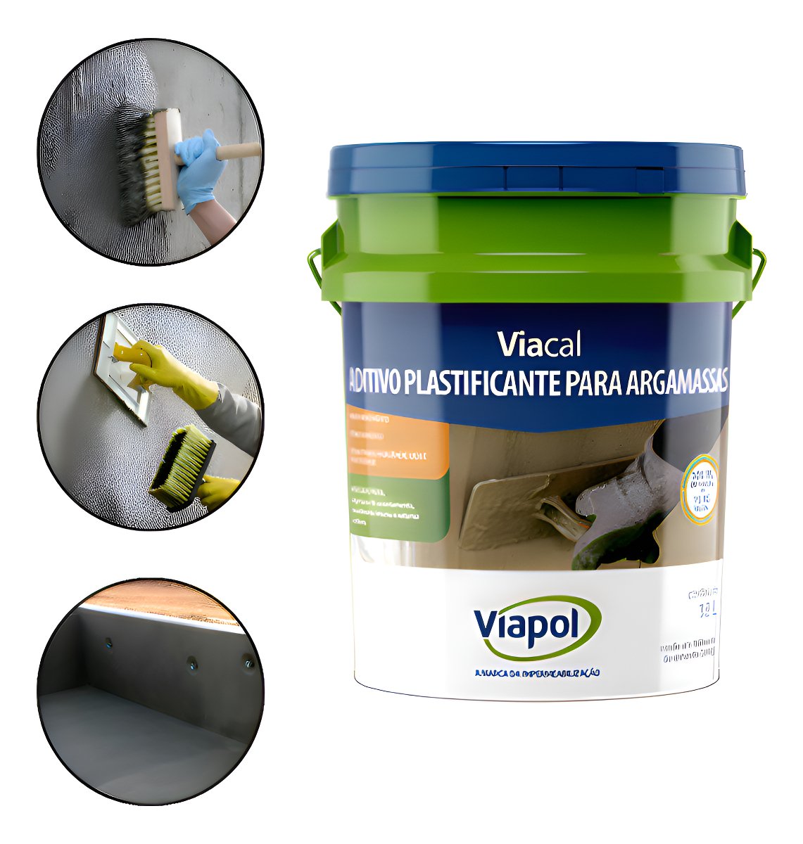 Aditivo Plastificante para Argamassa - Viacal 3,6 LT Viapol